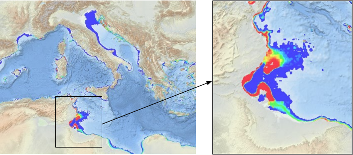 Distribution de Posidonia oceanica