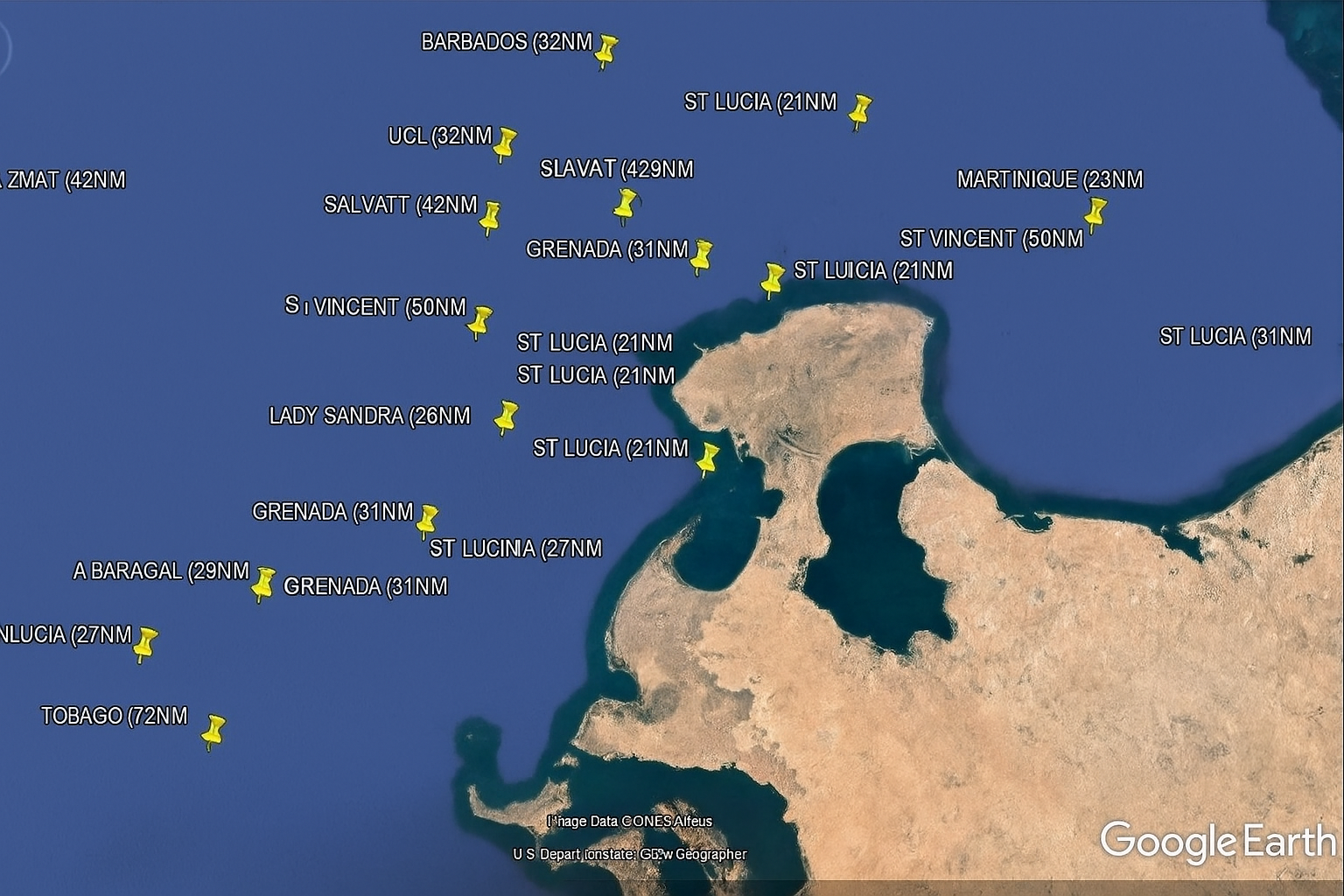 Plateformes pétrolières Golfe de Gabès (Miroir)