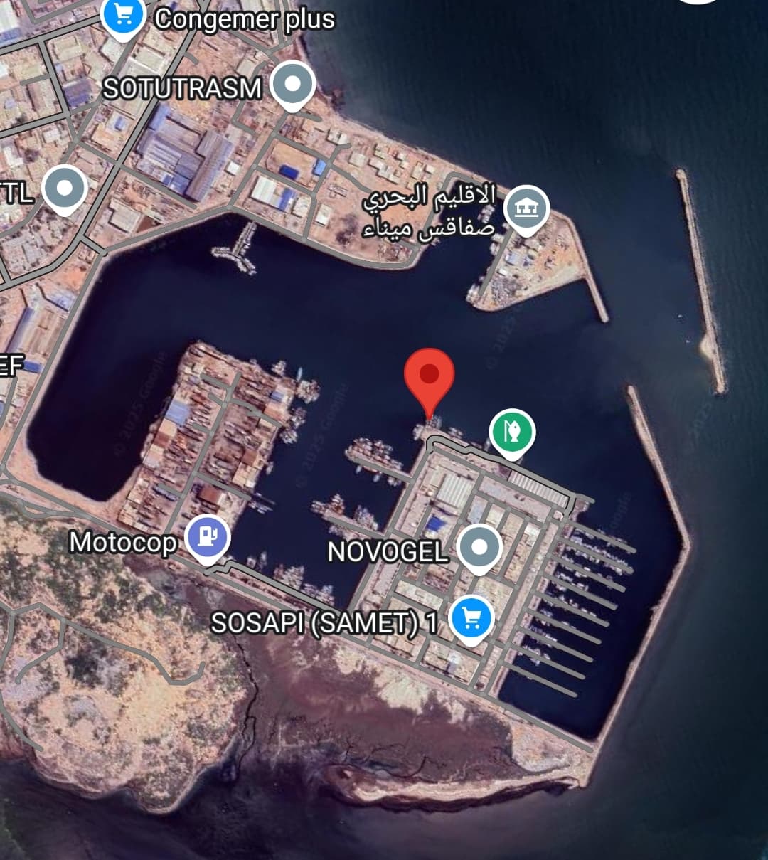 Carte du port de Sfax